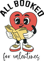 Valentine's Day Book Lover Design Bundle with 20 romantic designs, perfect for t-shirts, mugs, cards, laser cutting, Cricut projects, and DIY crafts. Great for book lovers and Valentine’s Day gifts