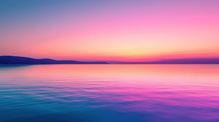 Obraz premium A serene image of the sunrise over Cadillac Mountain, with vibrant colors lighting up the Atlantic coastline