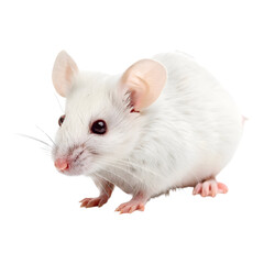 White mouse in transparent background