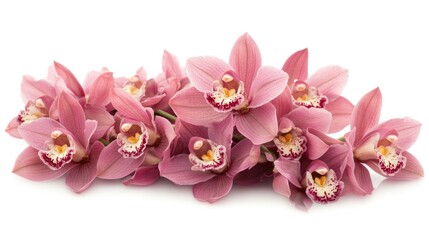 Naklejka premium Elegant Pink Flowers with Delicate Petals and Vibrant Centers