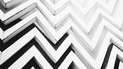 Zigzag lines in repetition isolated on white background for striking designs