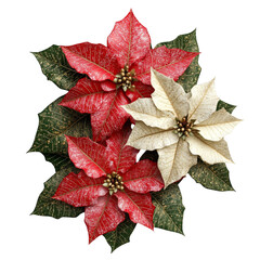 Festive poinsettia arrangements home decor floral composition holiday season close-up botanical beauty