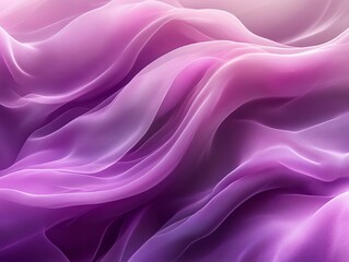 Obraz premium Abstract flowing cloth creating smooth waves in purple and pink tones