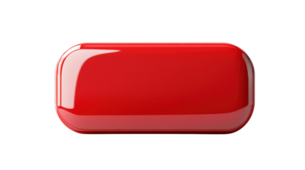 Shiny red call-to-action button transparent background