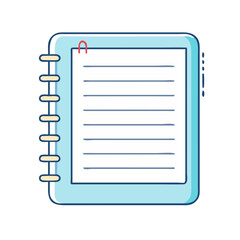 blank notebook vector icon, blank notebook vector illustration - simple illustration of blank notebook, perfect for logos blank notebook 