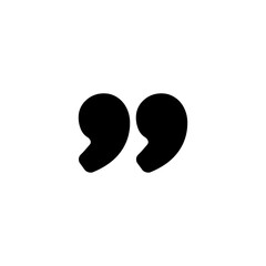 Quote icon with quotation marks for speech or citation