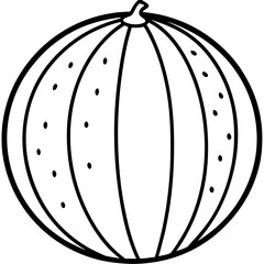Artistic watermelon Line Design