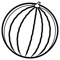 Artistic watermelon Line Design