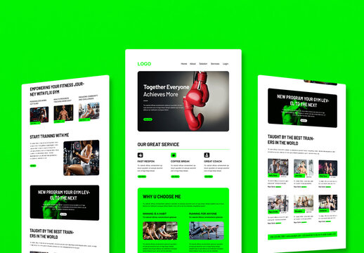 Sport Newsletter Template Design Layout
