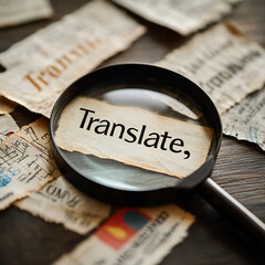 Global Communication and Language Translation Concept