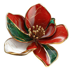 Elegant decorative flower sculpture home decor art piece colorful environment close-up view unique design