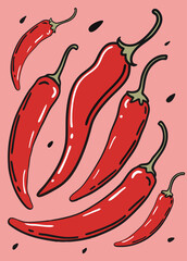 chilli illustration