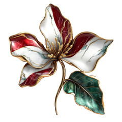 Elegant decorative floral design modern art leaf sculpture vibrant colors contemporary style artistic display