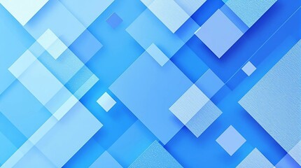 Abstract Geometric Background Design with Light Blue and White Squares