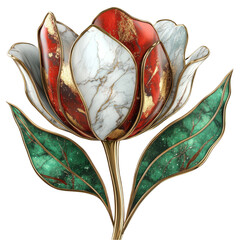 Elegant decorative flower sculpture artistic studio digital artwork contemporary design close-up beauty of nature