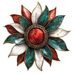 Vibrant decorative flower design art studio digital artwork colorful environment close-up view home decor concept