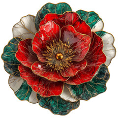 Vibrant floral art display home decor ceramic craft indoor setting close-up view nature inspiration