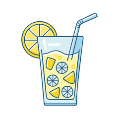 cold lemonade vector icon, cold lemonade vector illustration - simple illustration of cold lemonade, perfect for logos cold lemonade 