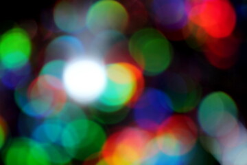 Beautiful multicolored background with sparkles and bokeh