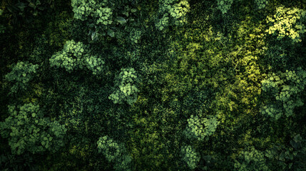 Fototapeta premium Top view of the forest. Background with a beautiful view of the green area