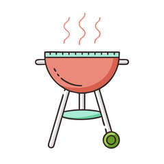 bbq grill vector icon, bbq grill vector illustration - simple illustration of bbq grill, perfect for logos bbq grill 