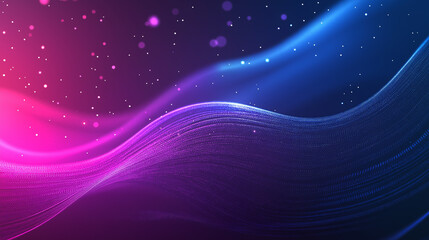 Abstract Glowing Wave Design