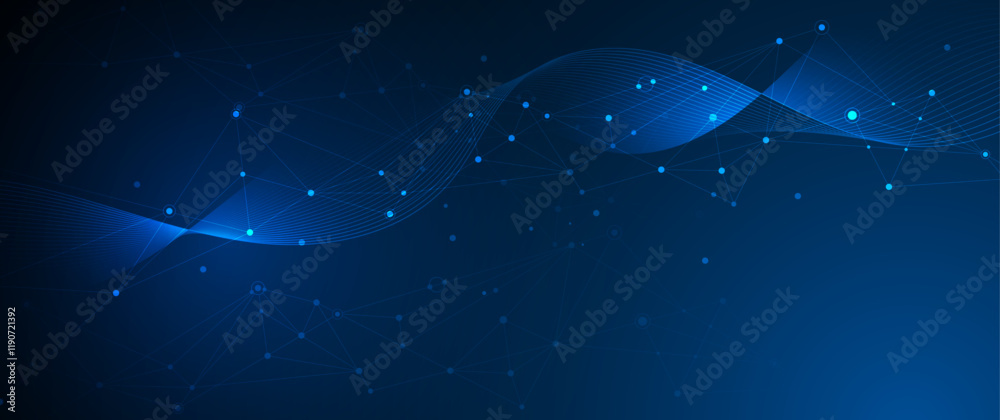 Aufkleber vector digital datum, molecule background. big data, hi tech technology, light line design. illustra