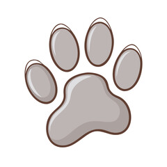 dog paw print vector icon, dog paw print vector illustration - simple illustration of dog paw print, perfect for logos dog paw print 