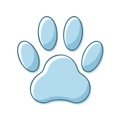 dog paw print vector icon, dog paw print vector illustration - simple illustration of dog paw print, perfect for logos dog paw print 