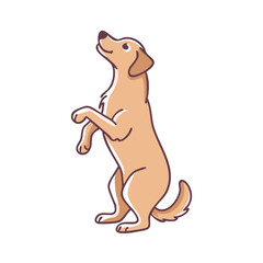 dog sitting on hind legs vector icon, dog sitting on hind legs vector illustration - simple illustration of dog sitting on hind legs, perfect for logos dog sitting on hind legs 