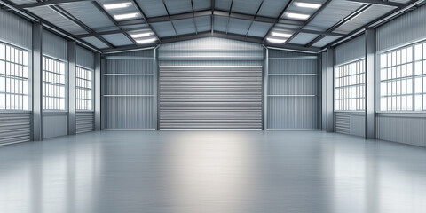 Fototapeta premium Lagerraum, Storage Box moderne Anlage zum Einlagern von Privat und Gewerbe - Lagerhalle