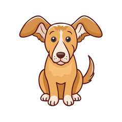 Fototapeta premium dog with floppy ears vector icon, dog with floppy ears vector illustration - simple illustration of dog with floppy ears, perfect for logos dog with floppy ears 