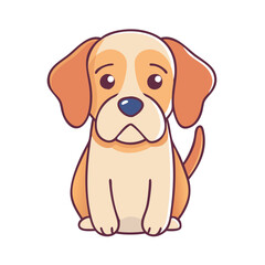 dog with floppy ears vector icon, dog with floppy ears vector illustration - simple illustration of dog with floppy ears, perfect for logos dog with floppy ears 