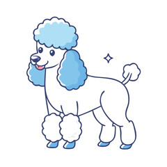 poodle haircut vector icon, poodle haircut vector illustration - simple illustration of poodle haircut, perfect for logos poodle haircut 