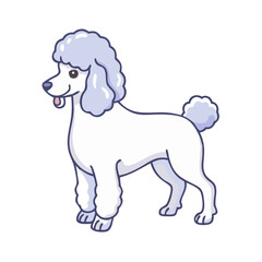 poodle haircut vector icon, poodle haircut vector illustration - simple illustration of poodle haircut, perfect for logos poodle haircut 