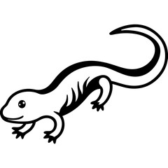 Obraz premium lizard on white background