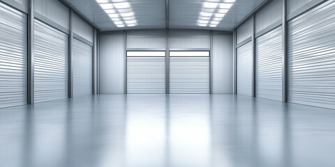 Fototapeta premium Lagerraum, Storage Box moderne Anlage zum Einlagern von Privat und Gewerbe - Lagerhalle