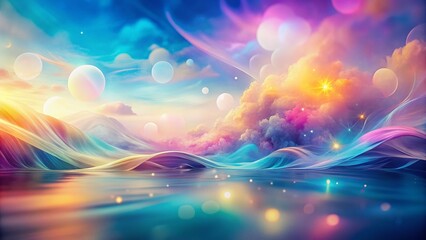 Pastel Dream: Abstract Double Exposure AI Background