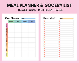 Meal Planner & Grocery List