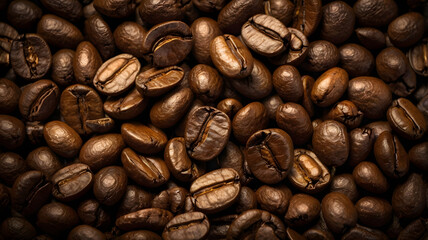 Obraz premium coffee beans background, ai generated