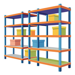 3d render of a bookshelf