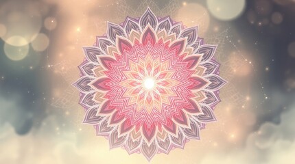 Fototapeta premium digital artwork islamic featuring a luxurious mandala background, rendered in high resolution with detailed textures and gradients