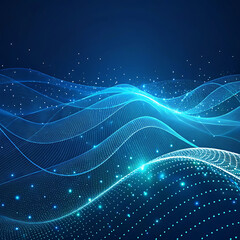 abstract blue wave background