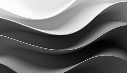 Modern Grayscale Wave Pattern with Subtle Depth and Texture