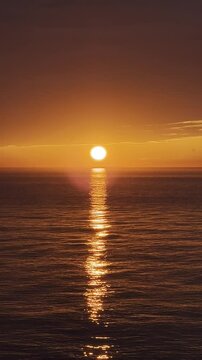 sunset over the sea