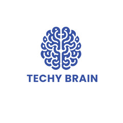 Brain logo for tech company