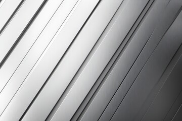 Fototapeta premium Silver Parallel Stripes with Glossy Texture and Subtle Details for Modern Background and Design Aesthetic