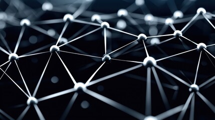 Abstract Network Connection Interconnected Nodes and Global Network Structure