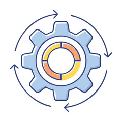 gear vector icon, gear vector illustration - simple illustration of gear, perfect for logos gear 