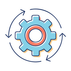 gear vector icon, gear vector illustration - simple illustration of gear, perfect for logos gear 